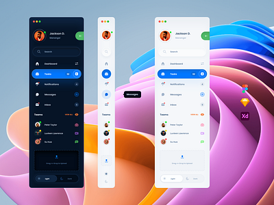 Freebies Navigate – Free Download dahboard download figma free menu navigate navigation sidebar sketch ui kit xd