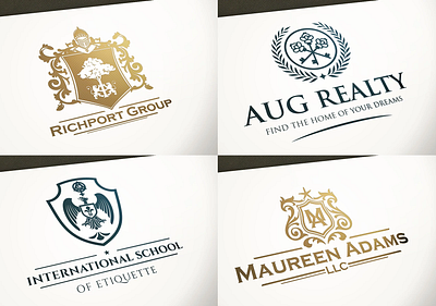 Heraldic and luxury vintage logo service 3d logo brand identity branding clean logo creative logo design graphic design icon identity illustration logo design logo mark logo services logodesign minimal logo minimalist modern logo simple logo unique logo vector