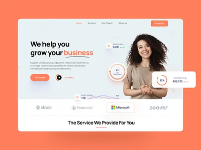 Marketing Agency Landing page animation branding design graphic design illustration landingpage marketing ui ux vector