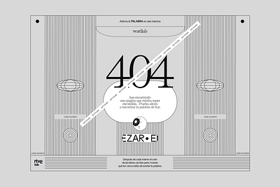 404 Page 404 design flat illustration logo madrid modern rtves ui ux