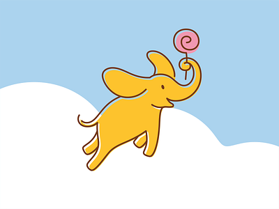 LEGKO branding candy cookies cute elephant flying healthy logo packaging pattern sweets