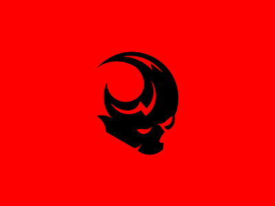 ⚡+ 💀 + 🔴 black bolt branding design devil electric fire flame flash graphic design lightening logo red skull thunder