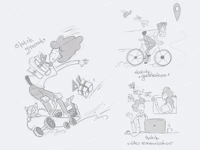 Sketch illustration drawing