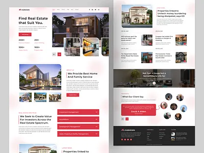 Real Estate Landing Page agency apartment architecture branding building estate home interfaces design landing pages property real estate real estate design real estate landing page realestatewebsite residence uidesign web design web layout website website design