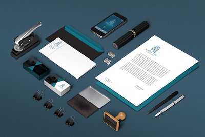 Hotel brand identity mockup branding product mockup ui