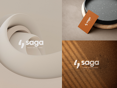 SAGA Tech Solutions Logo design branding dailyui design illustration logo ui ux vector web website
