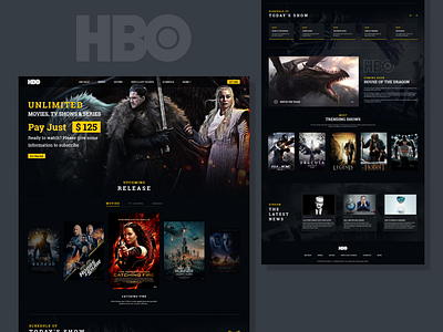 HBO Max Redesign app design app development branding design entertainment graphic design hbo hbo max mobile app mobile app design responsive design trending ui ux web web app web design web development website website design