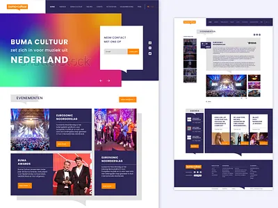 Buma Cultuur Website Redesign Concept branding corporate identity graphic design redesign ui uiux user interface ux vector visual identity web web design webdesign website websitedesign