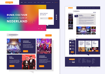 Buma Cultuur Website Redesign Concept branding corporate identity graphic design redesign ui uiux user interface ux vector visual identity web web design webdesign website websitedesign