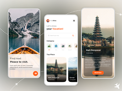 Travel App UI Design app app development app ui app ui design mobile app mobile app design mobile app ui mobile ui tourism tourism app tours travel travel app travel service traveling trip ui uiux ux vacation