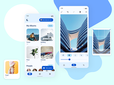 Photo app app design minimal mobile ui ui