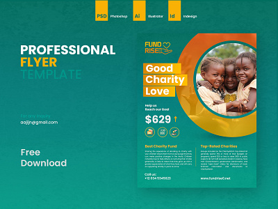 Charity flyer free download banner biofold book brofhure charity download flyer free header print template trifold website
