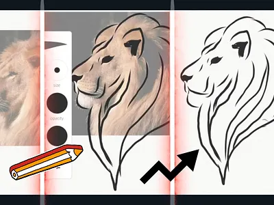 LionKing adobe draw animal art design digital art draw illustration lion sketch sketchbook