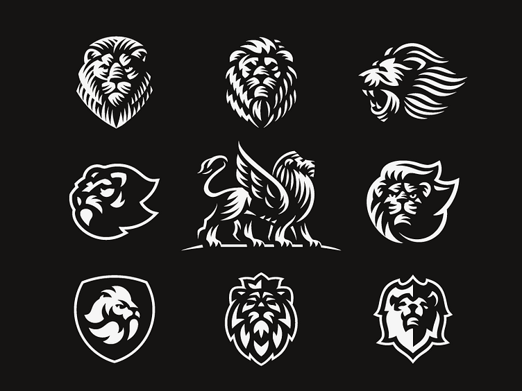 Lions / Royalty-free by Andrew Korepan on Dribbble