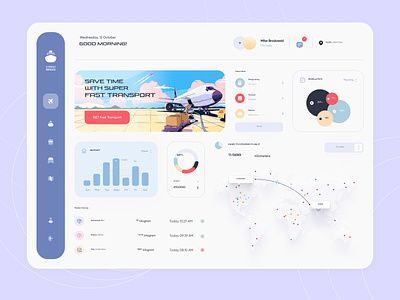 Cargo and Logistics Dashboard booking cargo dashboard dashboard ui delivery freight illustration logistics logistics company order package parcel post office saas shipment shipping container suply track order transportation ui ux