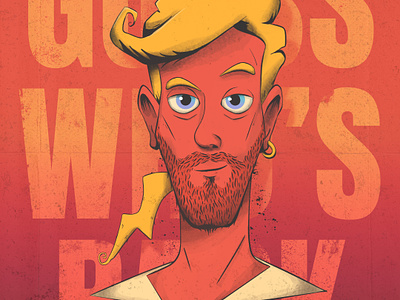 Monkey Island beard beard character beard man captain character art character design character head florian farhay game art game character game design guybrush guybrush threepwood head illustration monkey island pirate pirate character pirates portrait