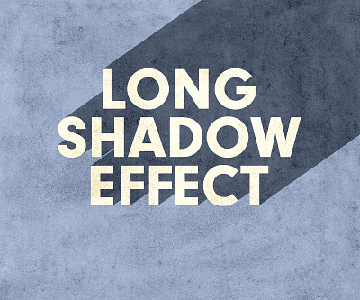 Long Shadow Text Effect textured effect