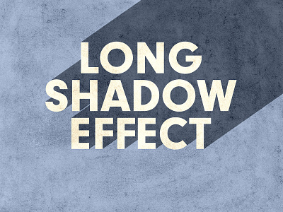 Long Shadow Text Effect textured effect