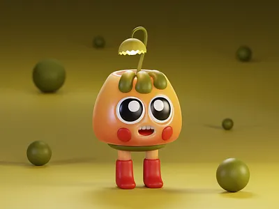 3D CUTE CHARACTER 3d 3d artist 3d avatar 3d character 3d composition 3d creature 3d cute character 3d design 3d face 3d illustration 3d nature 3d plant character design colors cute cute creature illustration nft sad character smile