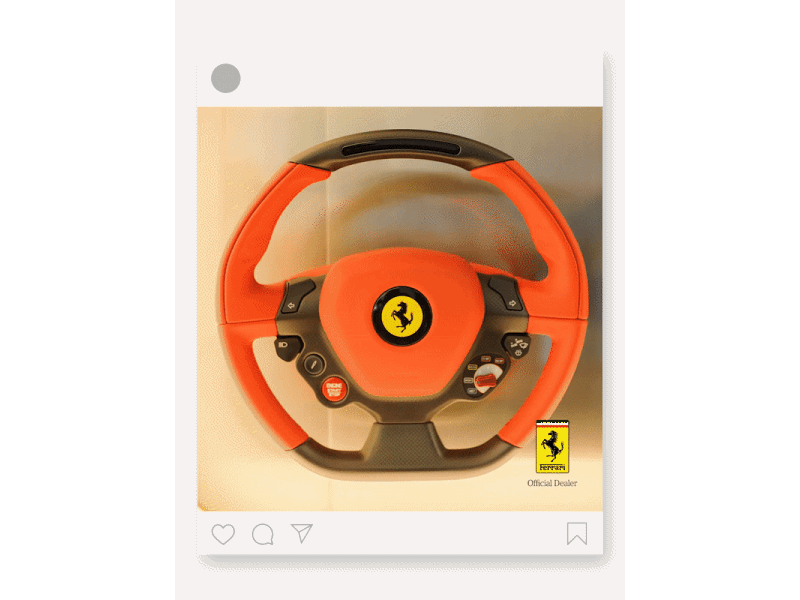 Ferrari social media post mockup gif gif social media mockup social media post