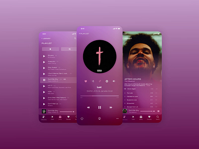 Music app design app design ui ux