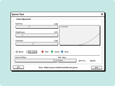 Gamma Panel Application Design - Retro Design abstract application design illustration mordern retro ui yuva