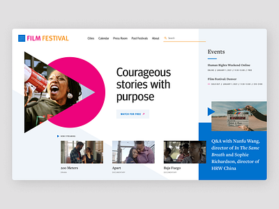 Human Rights Watch Film Festival - Style Tile 1 design drupal human rights human rights watch nonprofit ui design ux design web design website