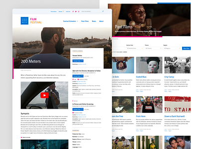 Human Rights Watch Film Festival - Key Pages design drupal human rights human rights watch nonprofit ui design ux design web design website