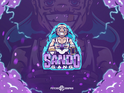 SANDO GANG custom design esports illustration logo mascot mascot logo