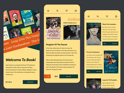 Book Store App app book app design audiobook book books e commerce ebook ecommerce mobile online store reading store web design