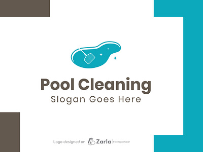 Pool Cleaning Logo branding cleaning logo free logo free logo maker logo logo design logo maker pool cleaning logo pool logo