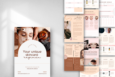 eBook Design (Skincare Brand) beauty workbook ebook design skincare ebook