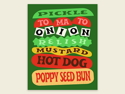 chicago dog design graphic design typography