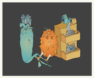 my imaginary pets adobe adobe illustrator cartoon design digital art graphic design illustration vector wacom