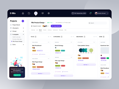 Project Management App collaboration dashboard dashboard design dashboard ui innovation management project project board project management saas app seo software task management task manager team team manager ui ux web app web application