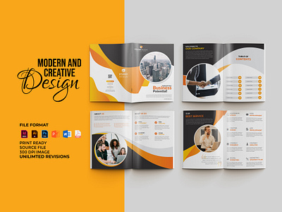 Modern Annual Report Design adobe illustrator annual report brochure brochure design brochure template business brochure company profile corporate indesign magazine microsoft word modern multipurpose powerpoint professional unique