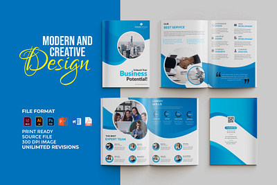 Corporate Business Brochure Design adobe illustrator annual report brochure brochure design brochure template business brochure company profile corporate indesign magazine microsoft word modern multipurpose powerpoint professional unique