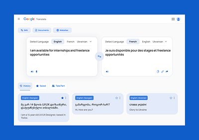 Google Translate Redesign app app design dailyui design google redesign translate ui uiux uiux design ux website