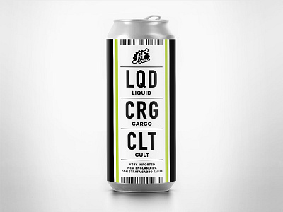 AF Brew Liquid Cargo Cult afbrew baggage beer brew can cargo craft cult liquid tag