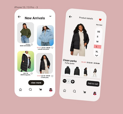 E-commerce begineer feeback typography ui