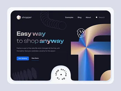 Custom Shop Builder Landing after effects animation clean concept ecommerce hero banner hero section interface landing page motion graphics shop ugem ui web web design