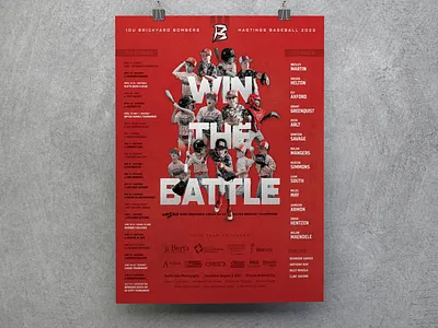 2022 Baseball Schedule Poster baseball design print sports