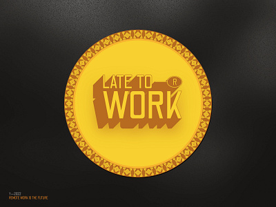 Late to work bini brand design david ofiare fresh graphic design icon design late late to work logo design new nigeria vector logo design visual design yellow sun