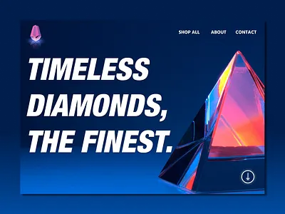 Web Design Concept for Diamond E-Commerce | TetchTech Studio app branding design e commerce landing page logo shopify ui uiux ux web design web design concept website