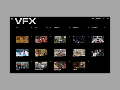 Visual Creatures VFX grid synchronized ui ux video web website