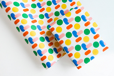 Balloon Pattern Wrapping Paper balloons birthday circus design gift wrap illustration pattern present wrapping paper