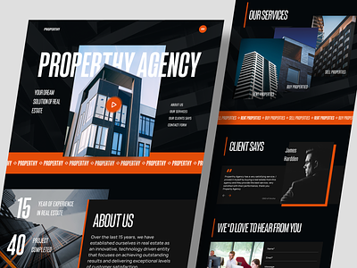 PROPERTHY - Real Estate Agency Landing Page agency building clean design home homepage house landing page property property agency real estate real estate agency realestate ui web website website design