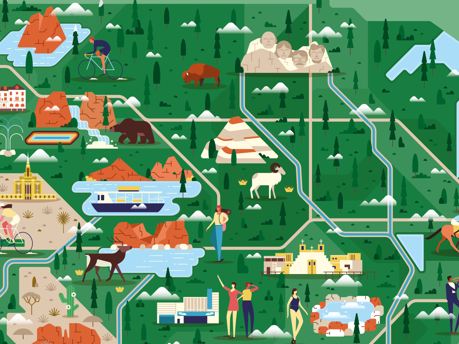 The Mid-West & more ⛰️ by MUTI on Dribbble