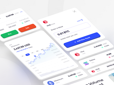 Cryptex - Cryptocurrency UI kit (Widgets) applications apps components crypto crypto widgets cryptocurrency dark mode design design system graphic design mobile app neon nft ui uikit ux visual widgets