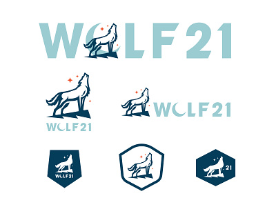 Wolf 21 Visual Identity brand brand identity branding cbd howling wolf icon logo design moon sleep veteran veteran owned visual identity wolf wolf 21